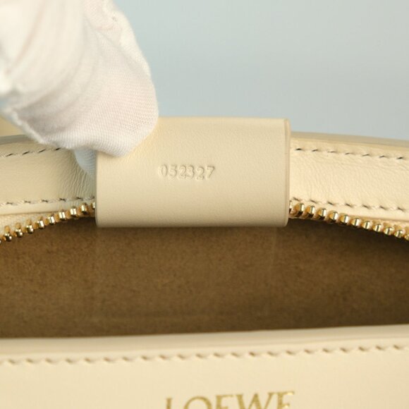 Loewe Puzzle Fold Cropped Tote Shoulder Bag, Ivory - Picture 16 of 16